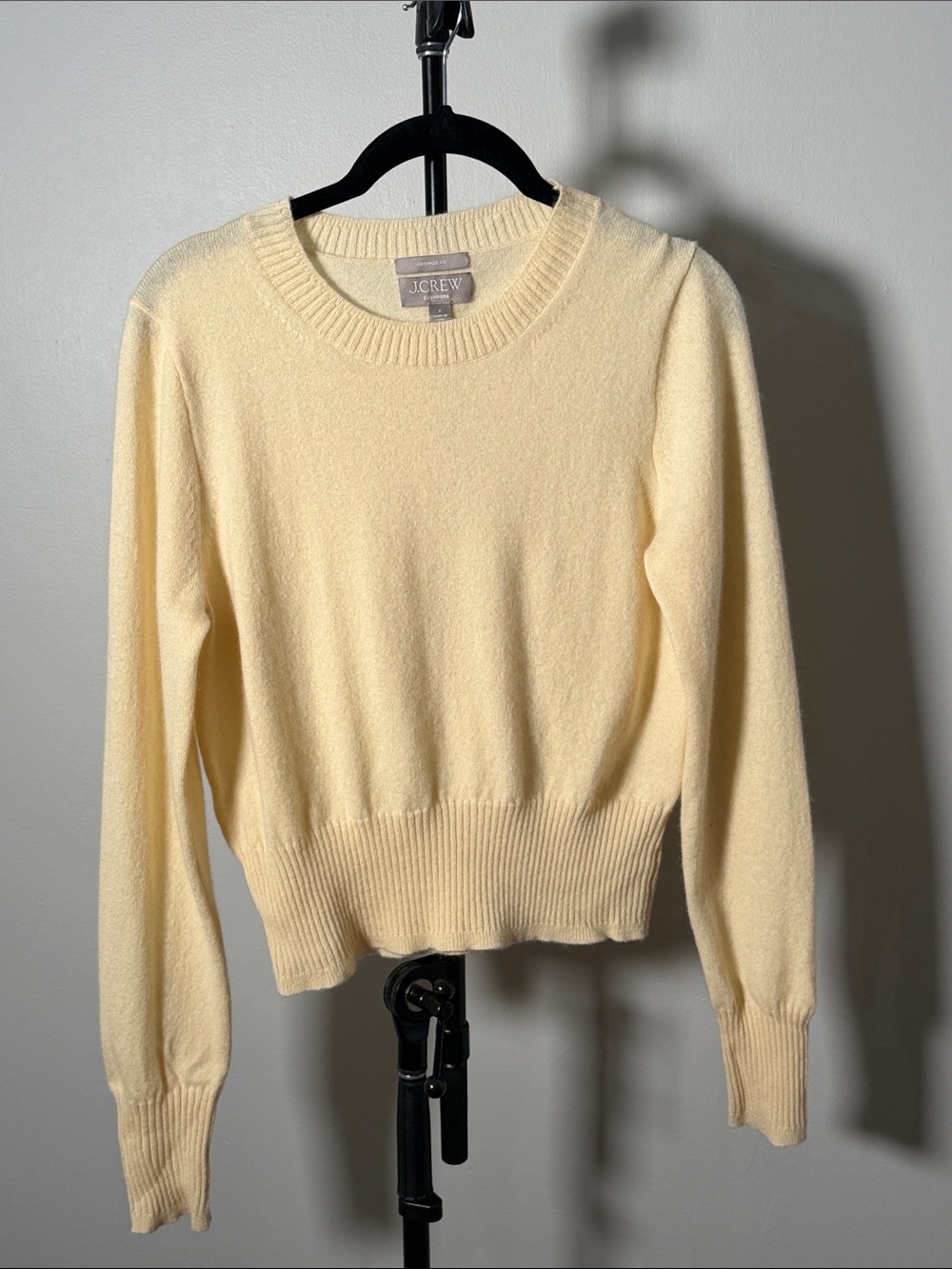 NWOT Cashmere shrunken crewneck sweater